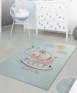 Ковер детский безворсовый Chilai Home 140 х 190 см. Lovely mavi