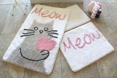 Набор ковриков для ванной 3 пр. ALESSIA Cats meow