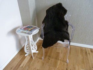 Овечья шкура стриженная Черная