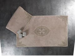 Набір килимків для ванни з мереживом Maco tual bej