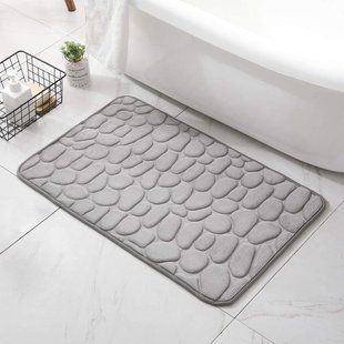 Коврик для ванной комнаты с эффектом памяти Homytex Камни Grey