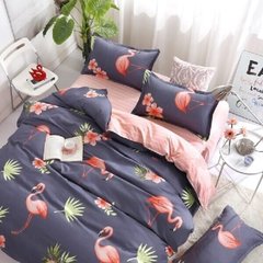 Комплект постельного белья "HomyTex" двуспальный Flamingo