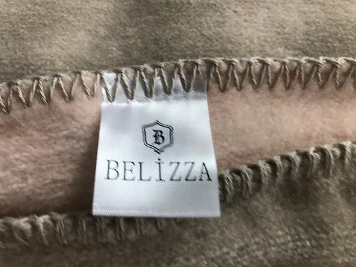 Хлопковый плед двухсторонний Belizza bej-pudra
