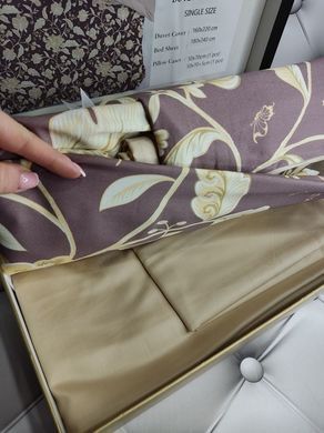 Versace полуторна сатинова постільна білизна Dijital Belizza Туреччина