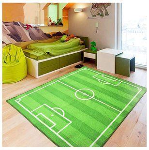 Килимок в дитячу кімнату безворсовий Homytex Football
