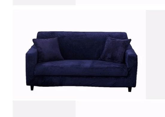 Чохол на 2-місний диван замша / мікрофібра Homytex Синій