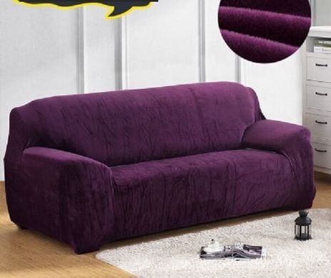 Чехол на 2х местный диван замша/микрофибра Homytex Фиолетовый