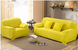 Набор эластичных чехлов на диван + 2 кресла Homytex Желтый