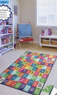 Ковер детский безворсовый&nbsp;Chilai Home 140 х 190 см. Numbers