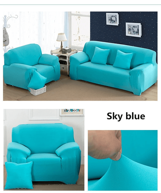 Набор эластичных чехлов на диван + 2 кресла Homytex Голубой