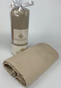 Duz a.bej 240х260см., сатиновая простыня. Belizza Турция