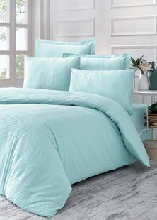 Комплект постільної білизни VICTORIA Stripe Sateen LİNE М'ятний
