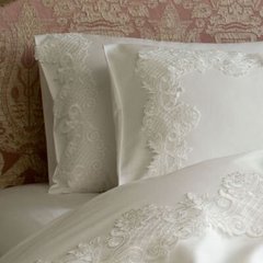 Элитное постельное белье с вышивкой Eliza krem
