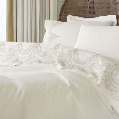 Элитное постельное белье с вышивкой PEPPER HOME Romance krem