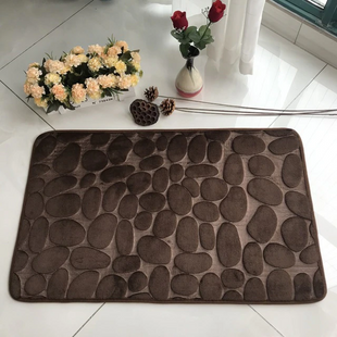 Коврик для ванной комнаты с эффектом памяти 50*80 см Homytex Камни Dark brown